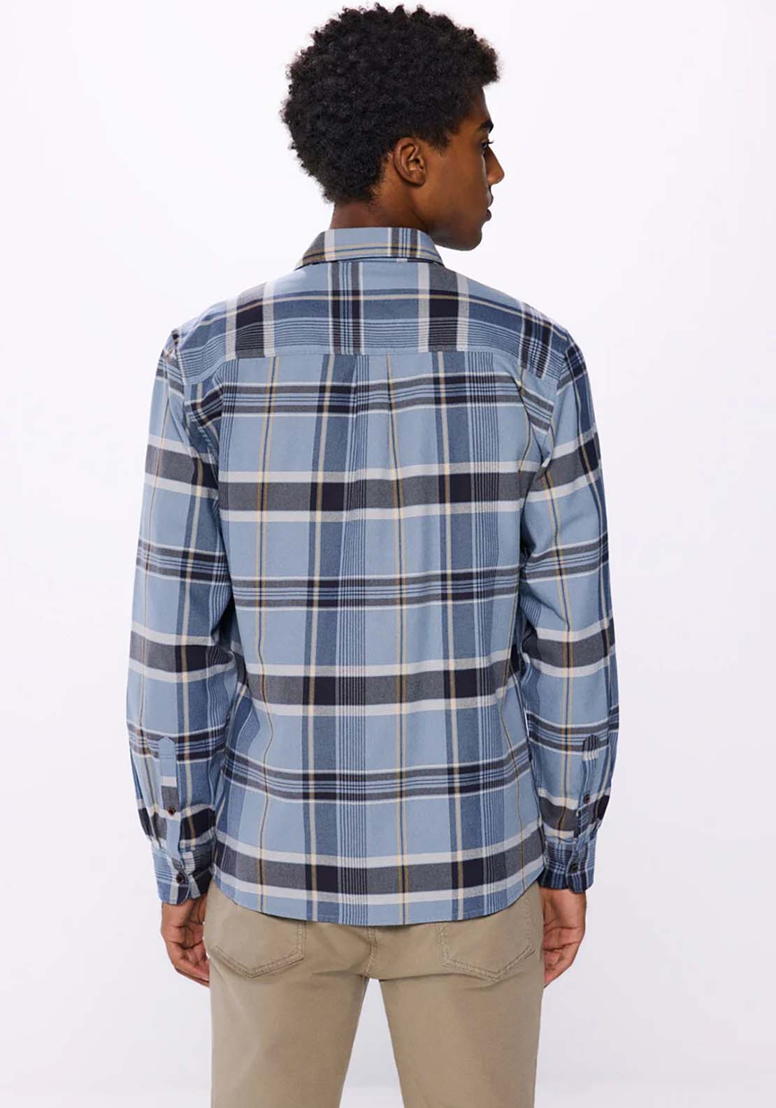 Springfield Checked Shirt - Blue 3 Shaws Department Stores