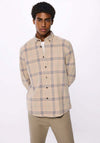 Checked Shirt - Beige