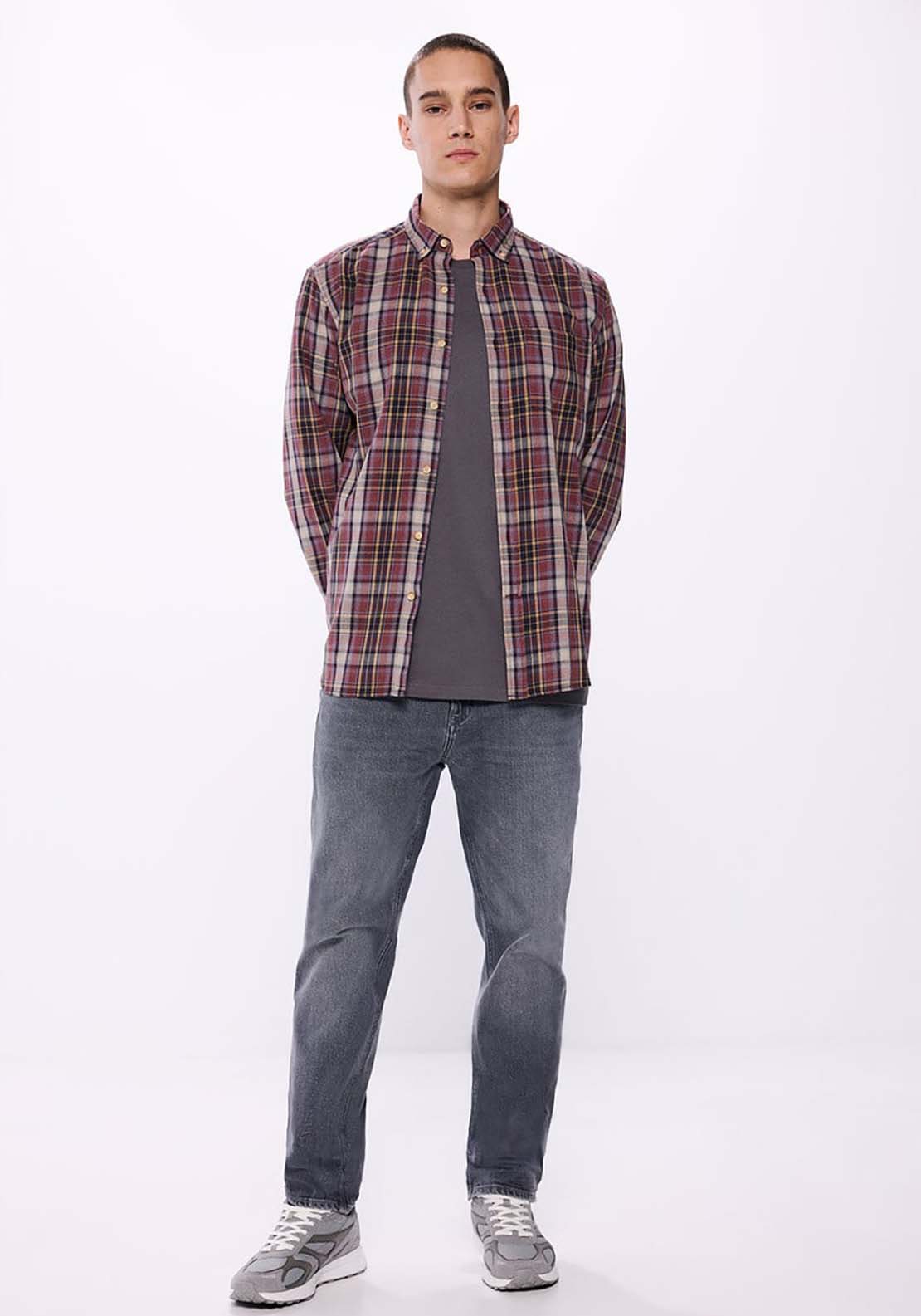 Springfield Checked Flannel Shirt - Red 4 Shaws Department Stores