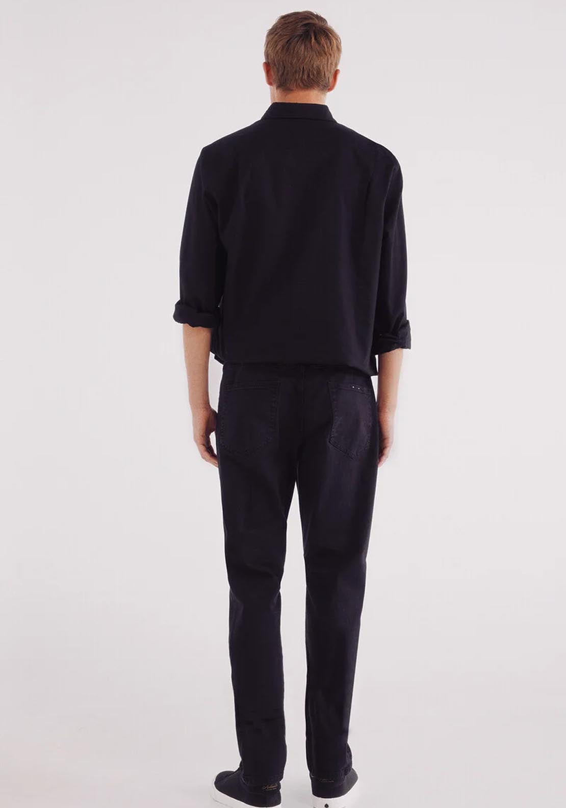 Springfield Slim Fit 5 Pocket Trouser - Black 2 Shaws Department Stores