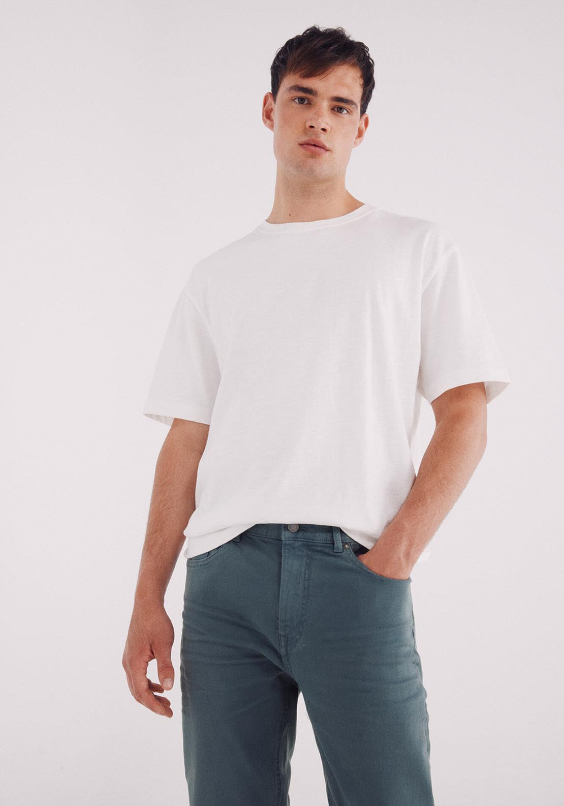 Slim Fit 5 Pocket Trouser - Blue
