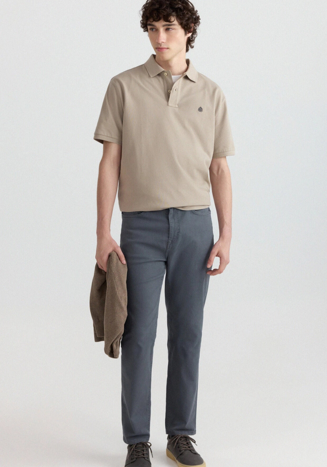 Slim Fit 5 Pocket Trousers - Blue
