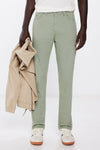 Slim fit coloured lightweight trousers - Green