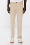 Slim fit coloured lightweight trousers - Beige