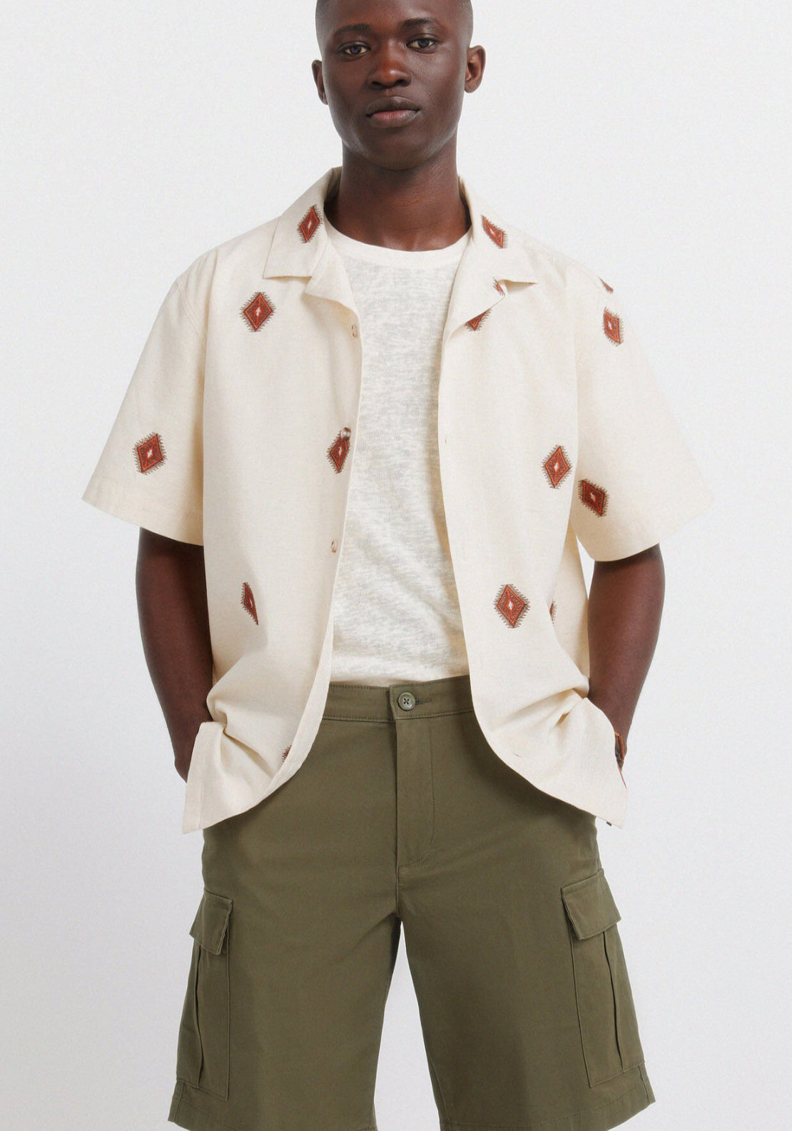 Cargo Bermuda Shorts - Medium Khaki