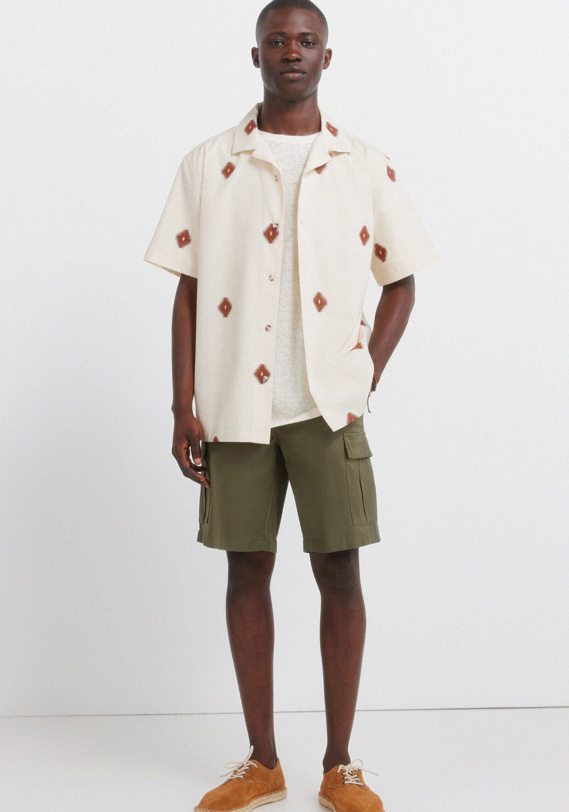 Cargo Bermuda Shorts - Medium Khaki