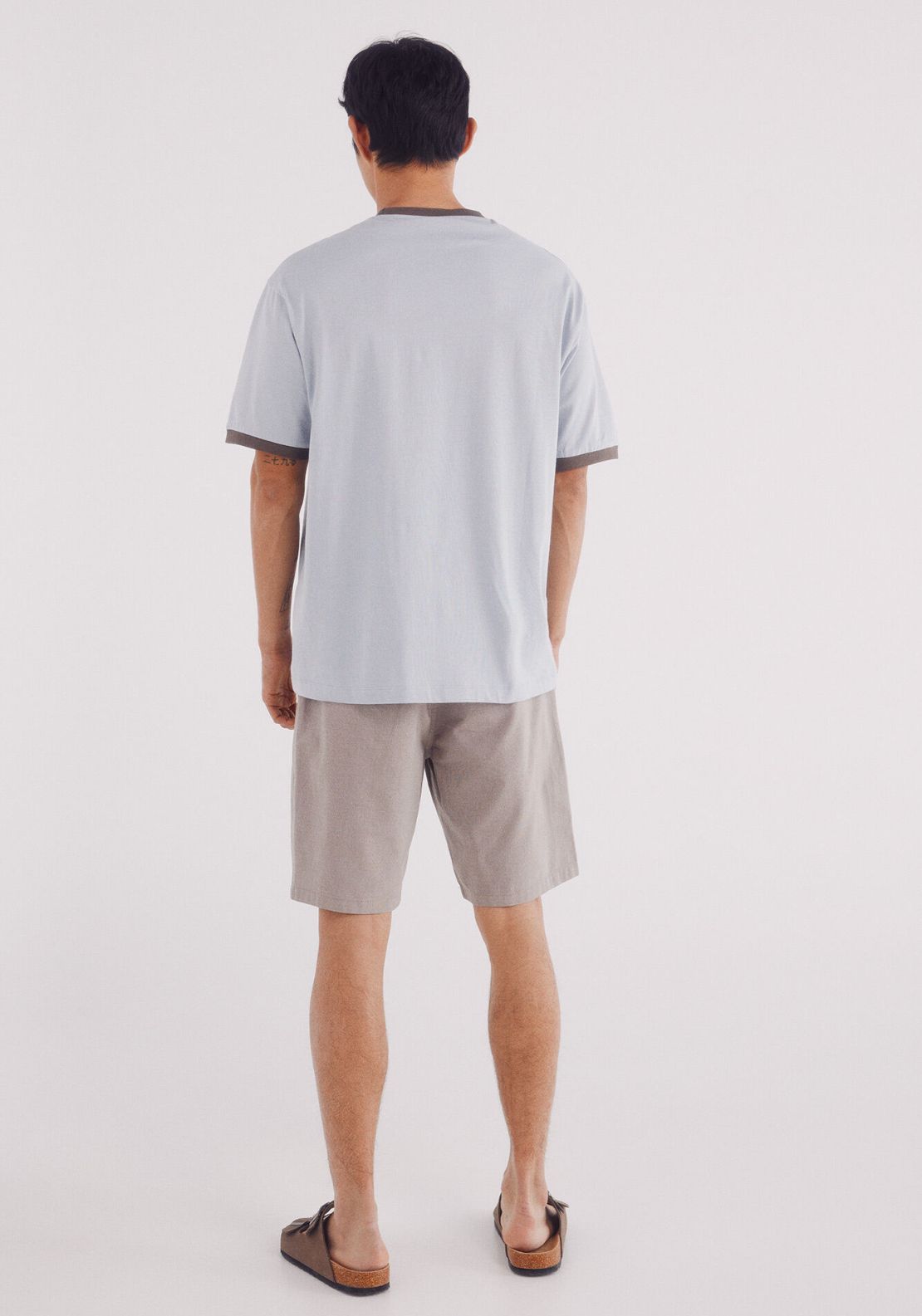Springfield Bermuda Structure Color Comfort Fit - Sand 2 Shaws Department Stores