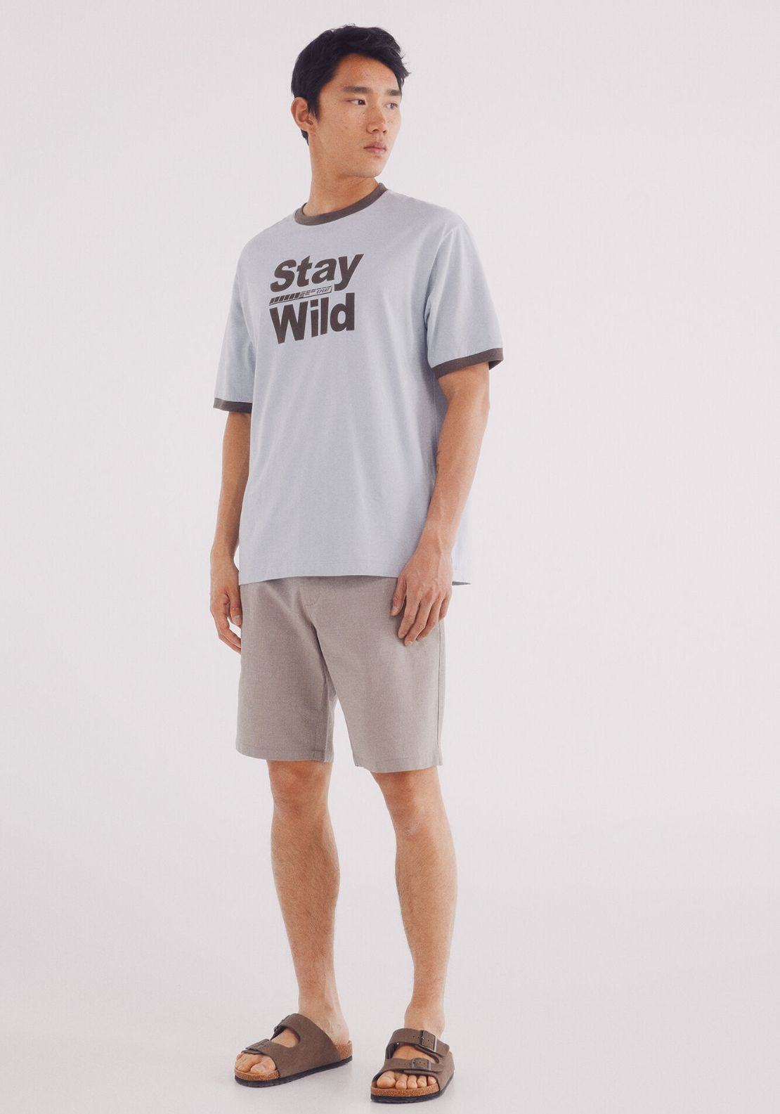 Springfield Bermuda Structure Color Comfort Fit - Sand 5 Shaws Department Stores