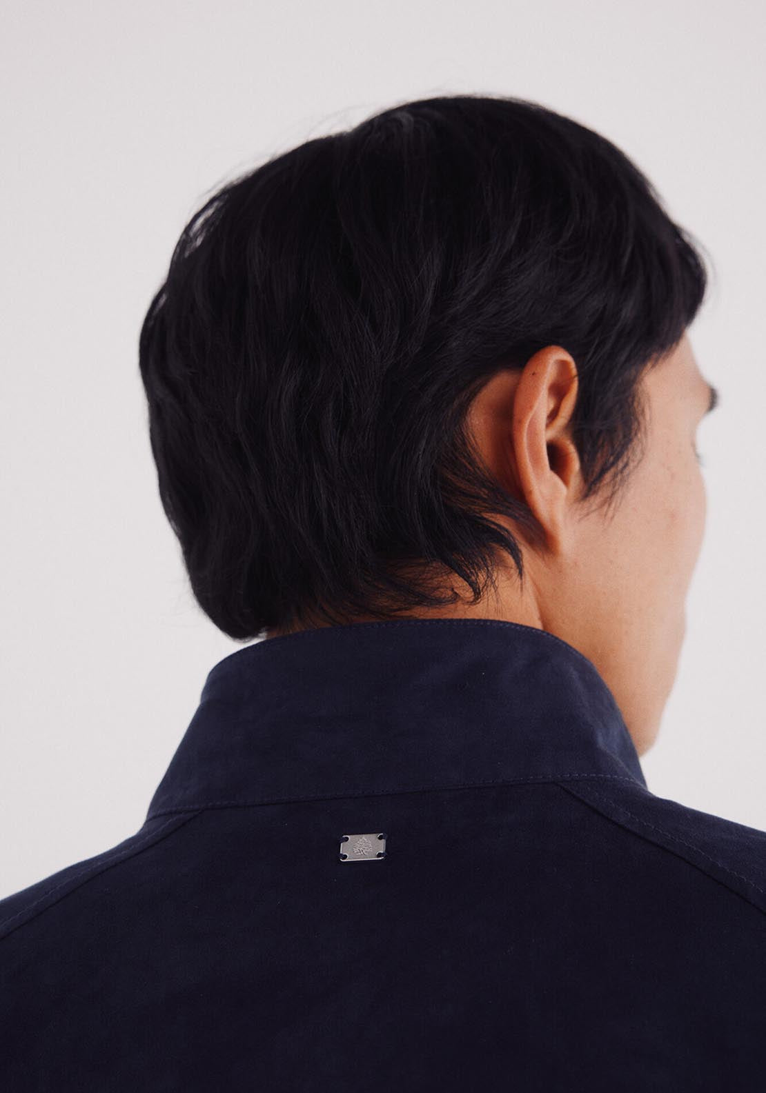 Faux Suede Jacket - Blue