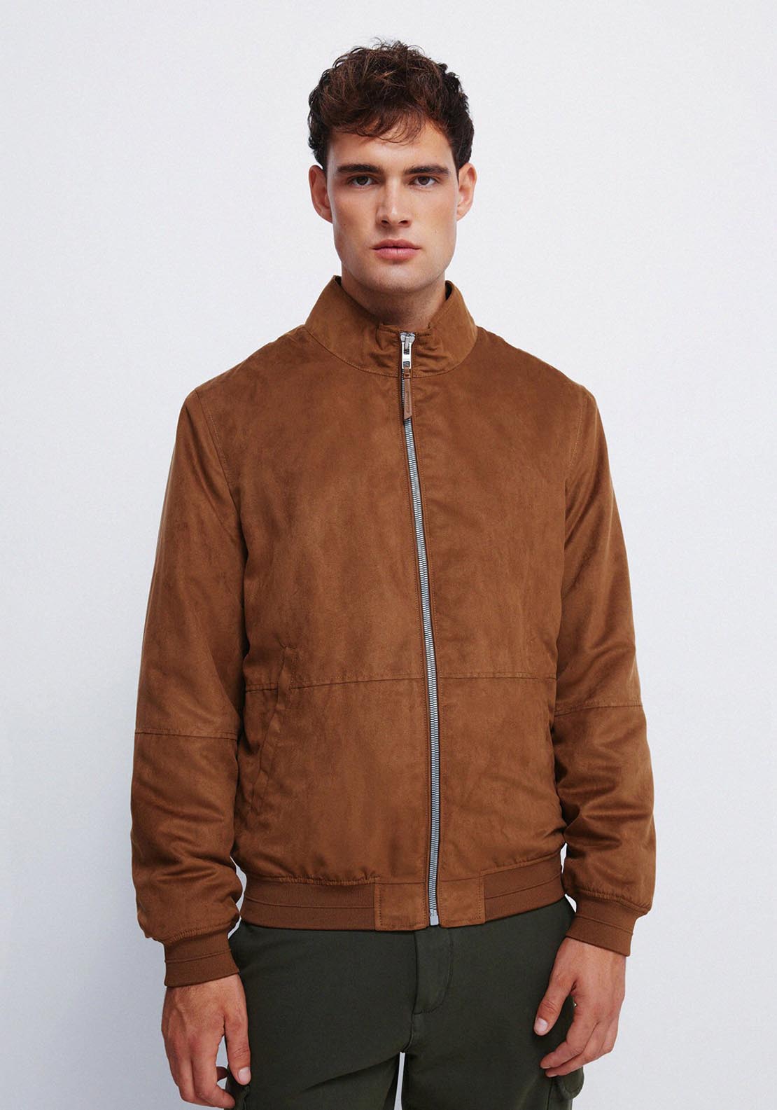 Suede Jacket - Beige/camel