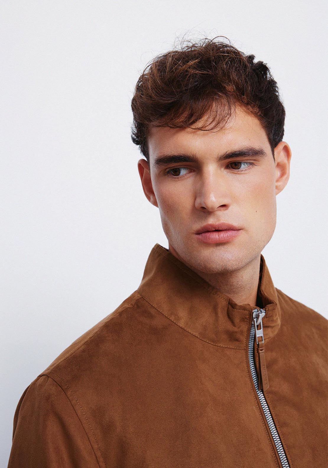 Suede Jacket - Beige/camel