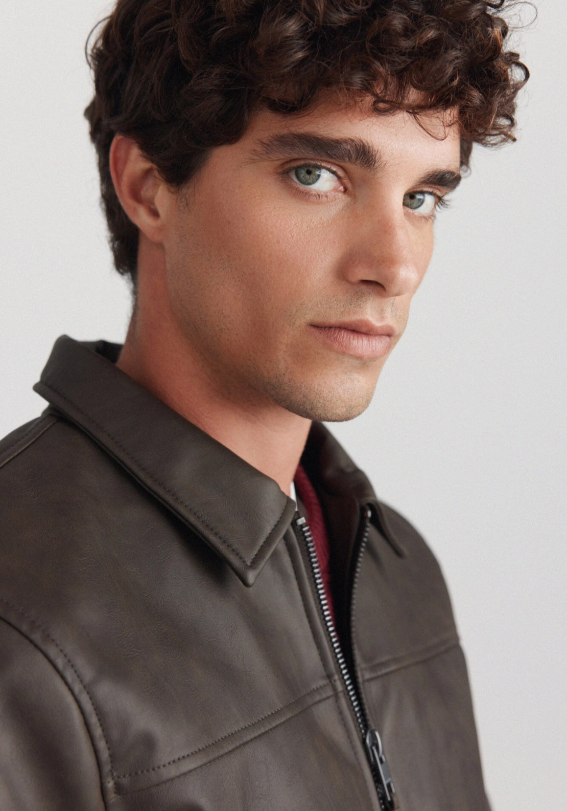 Aviator PU Jacket - Black