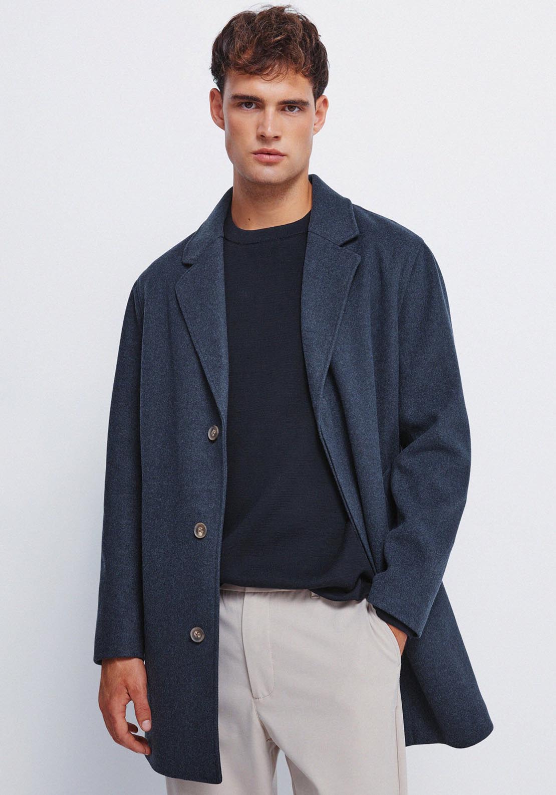 Comfort Stretch Coat - Blue