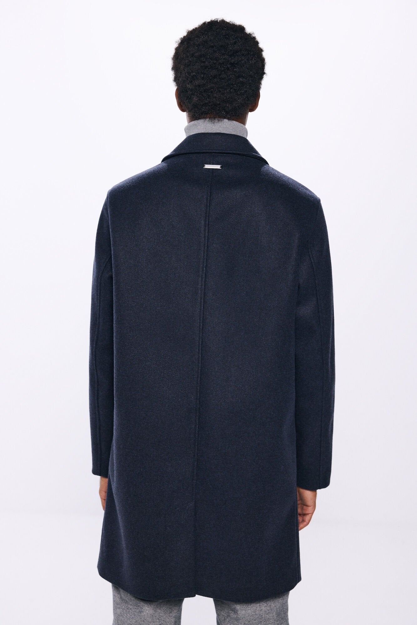 Springfield Short Wool -Effect Parka - Blue 3 Shaws Department Stores