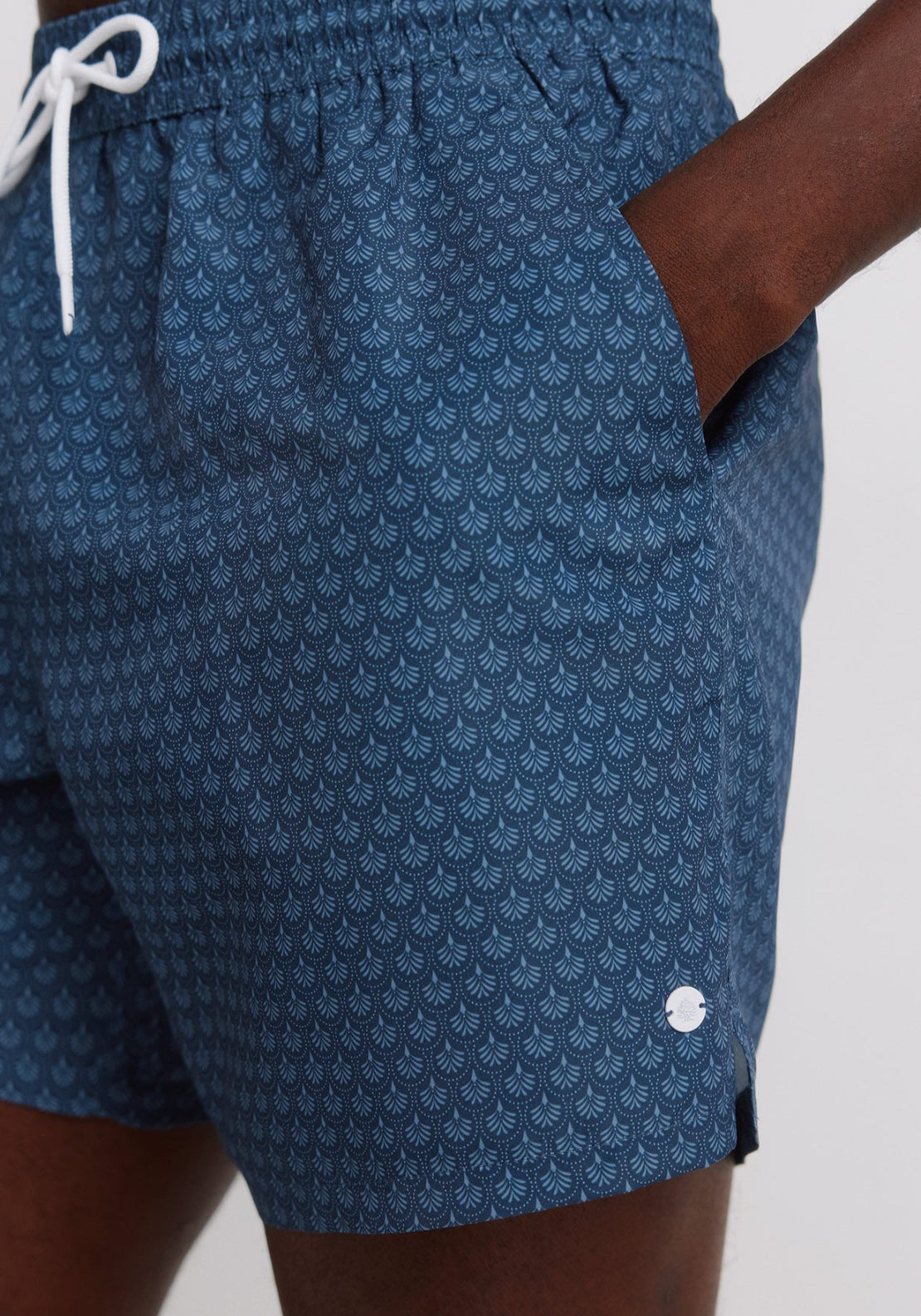 Mosaic Print Swimwear - Blue