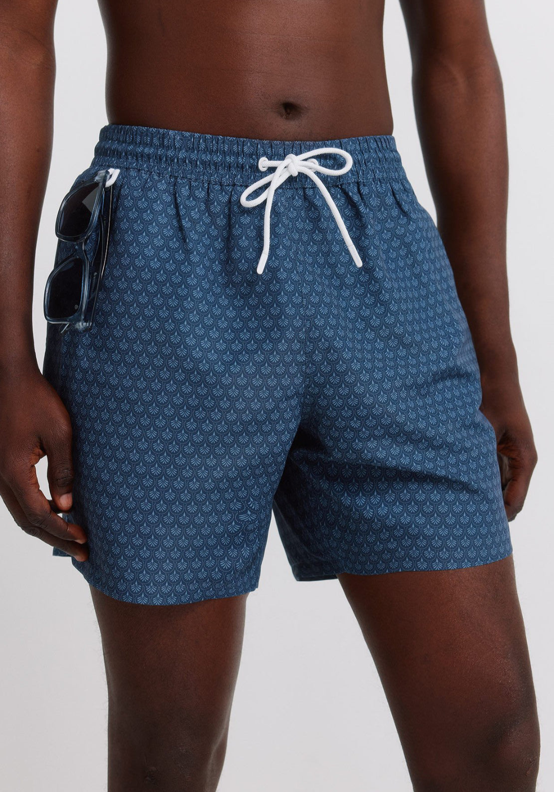 Mosaic Print Swimwear - Blue