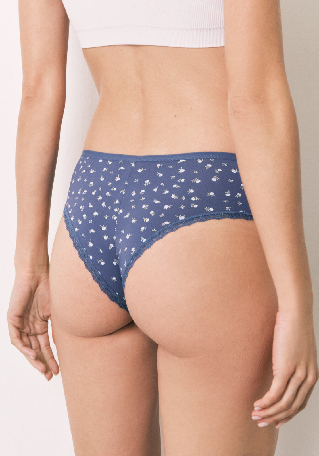 Floral Print Brazilian Panty - Multicolour