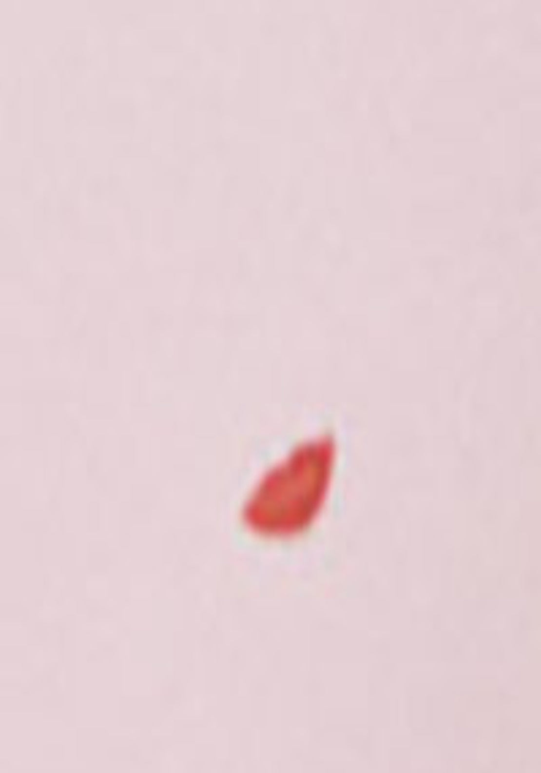 Clean Cut Heart Print Thong - Pink