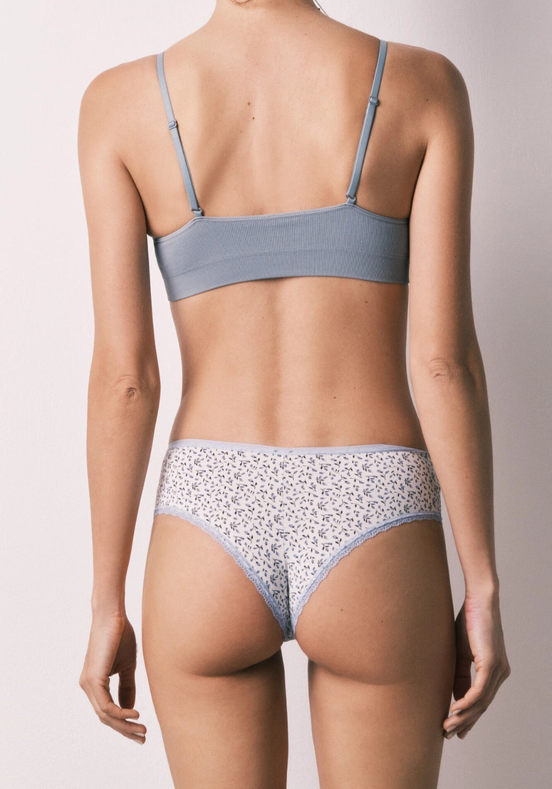 Floral Print Brazilian Briefs - Multicolour