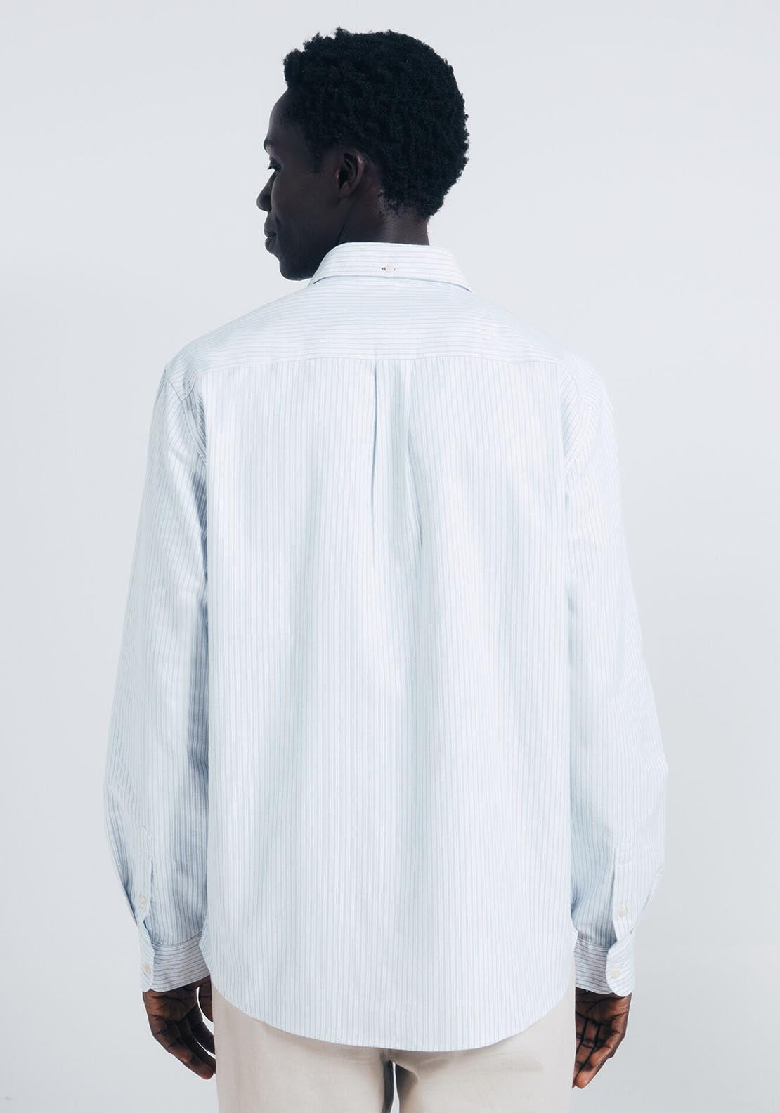 Striped Oxford Shirt - Blue