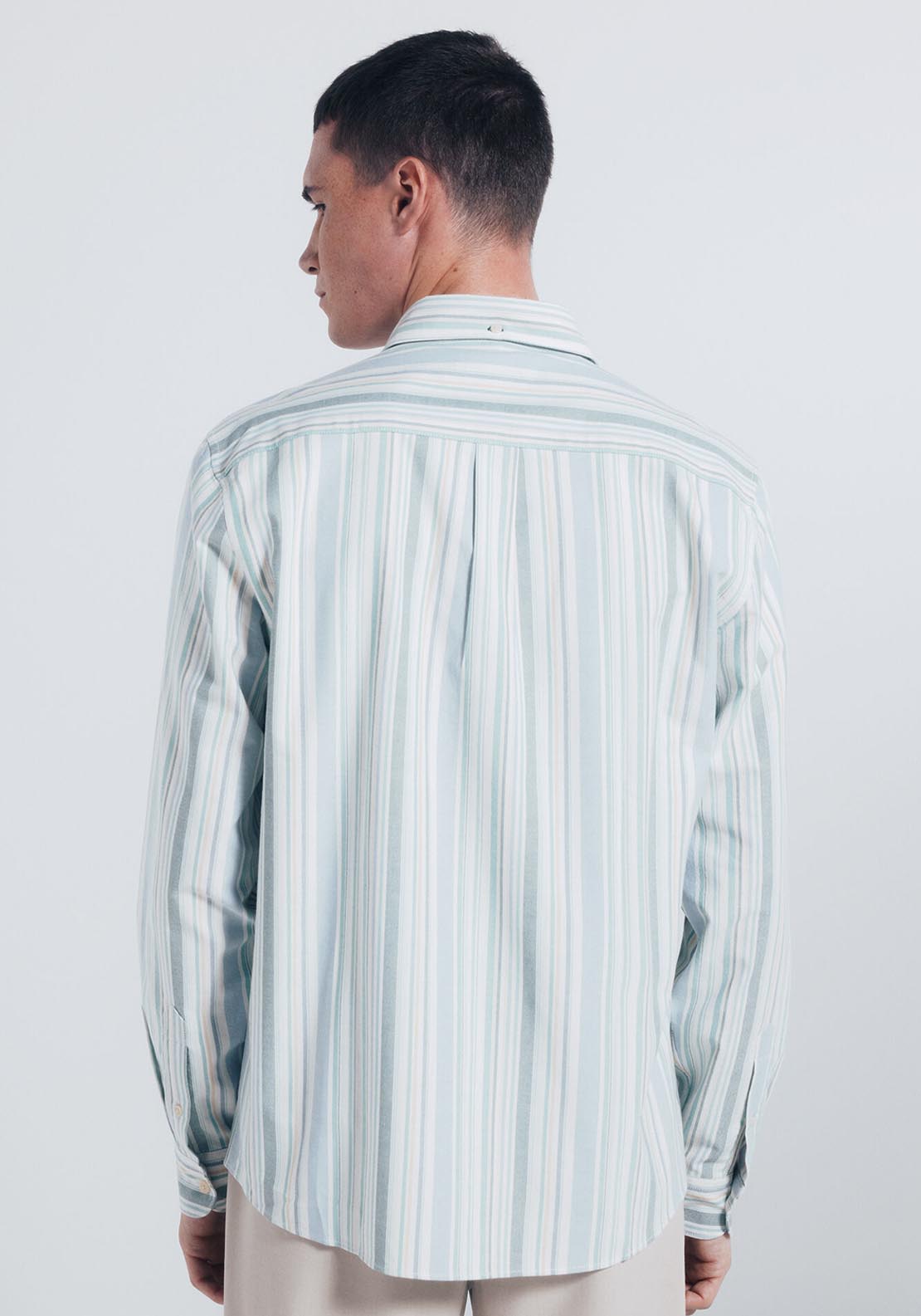 Striped Oxford Shirt - Green