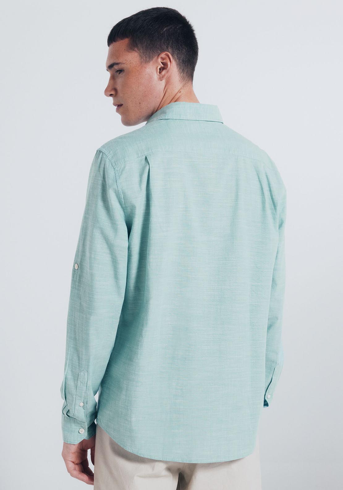 Slub Cotton Shirt - Green