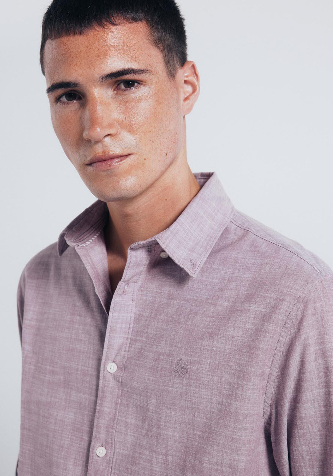 Slub Cotton Shirt - Red