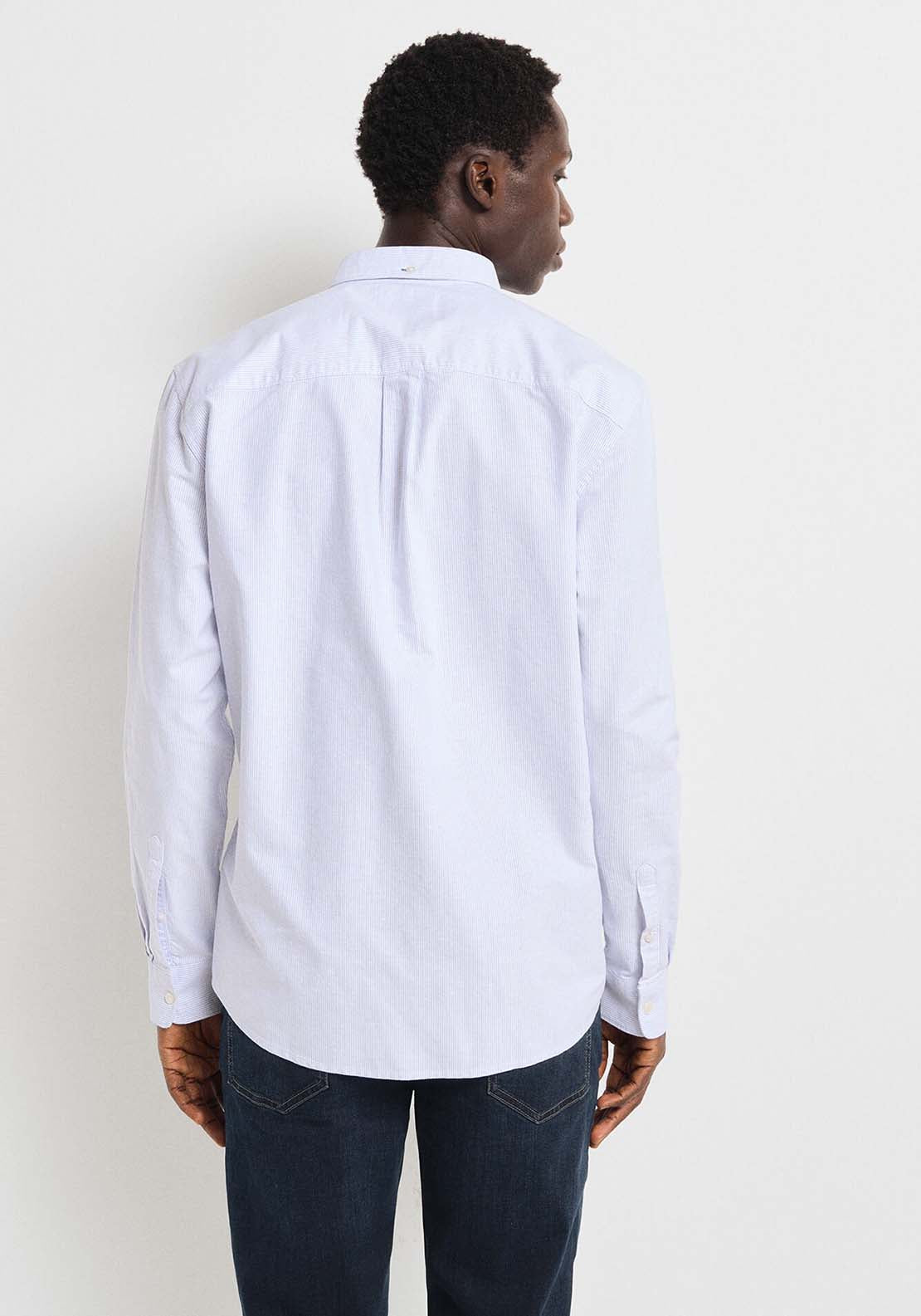 Springfield Striped Oxford shirt - Blue 2 Shaws Department Stores
