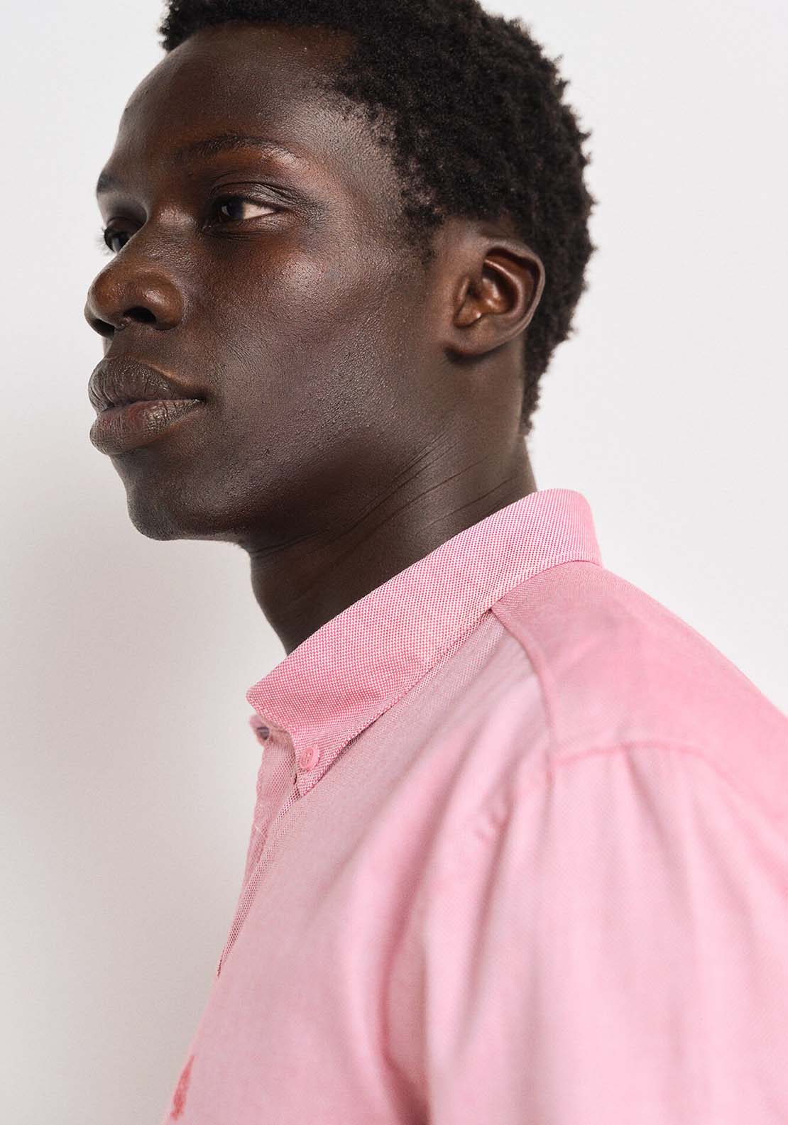 Springfield Striped Oxford shirt - Red / Coral 2 Shaws Department Stores