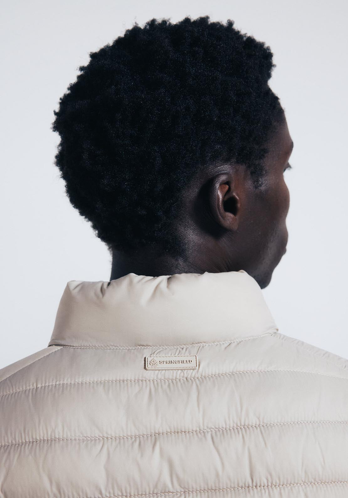 Quilted Gilet - Beige
