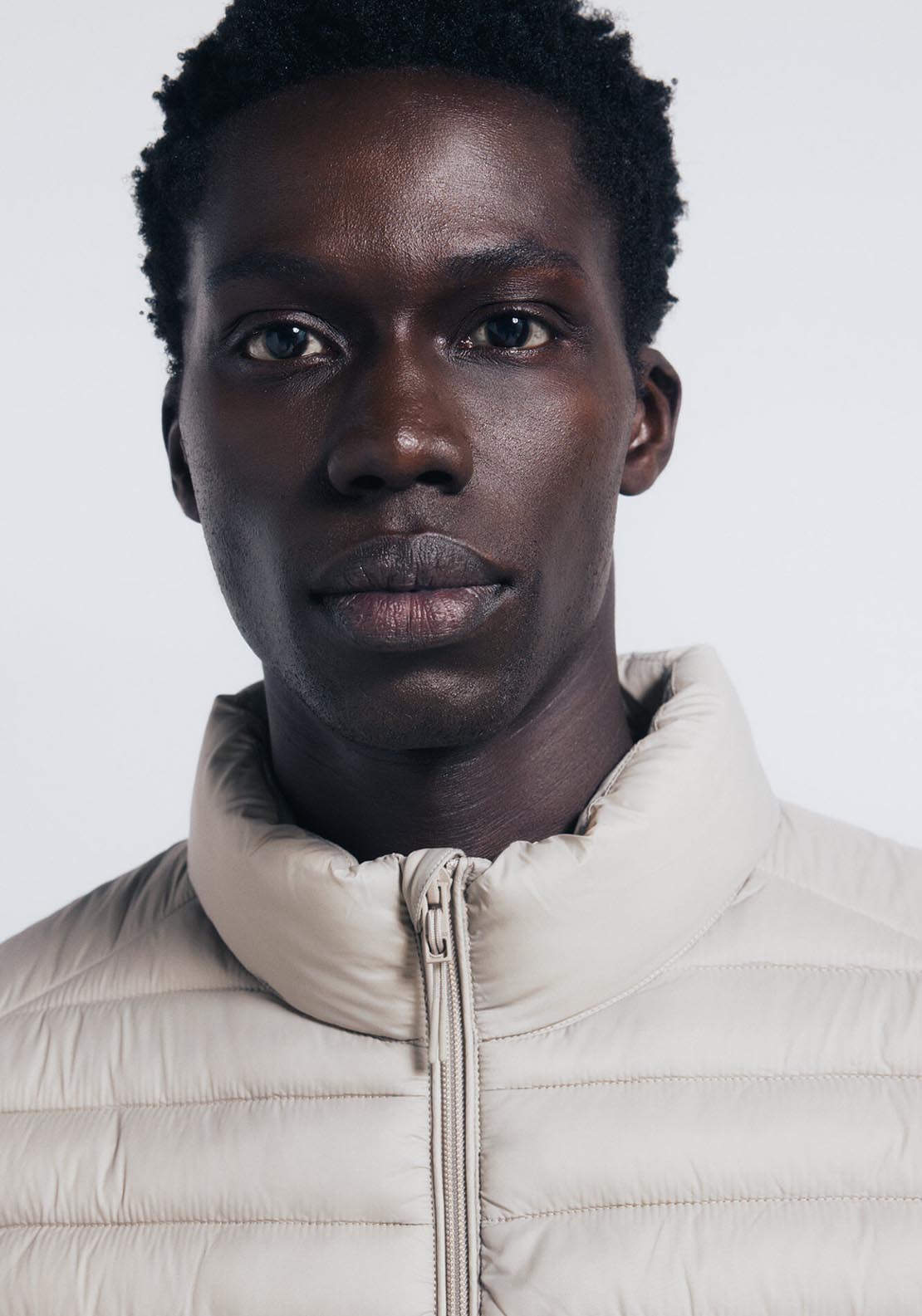 Quilted Gilet - Beige