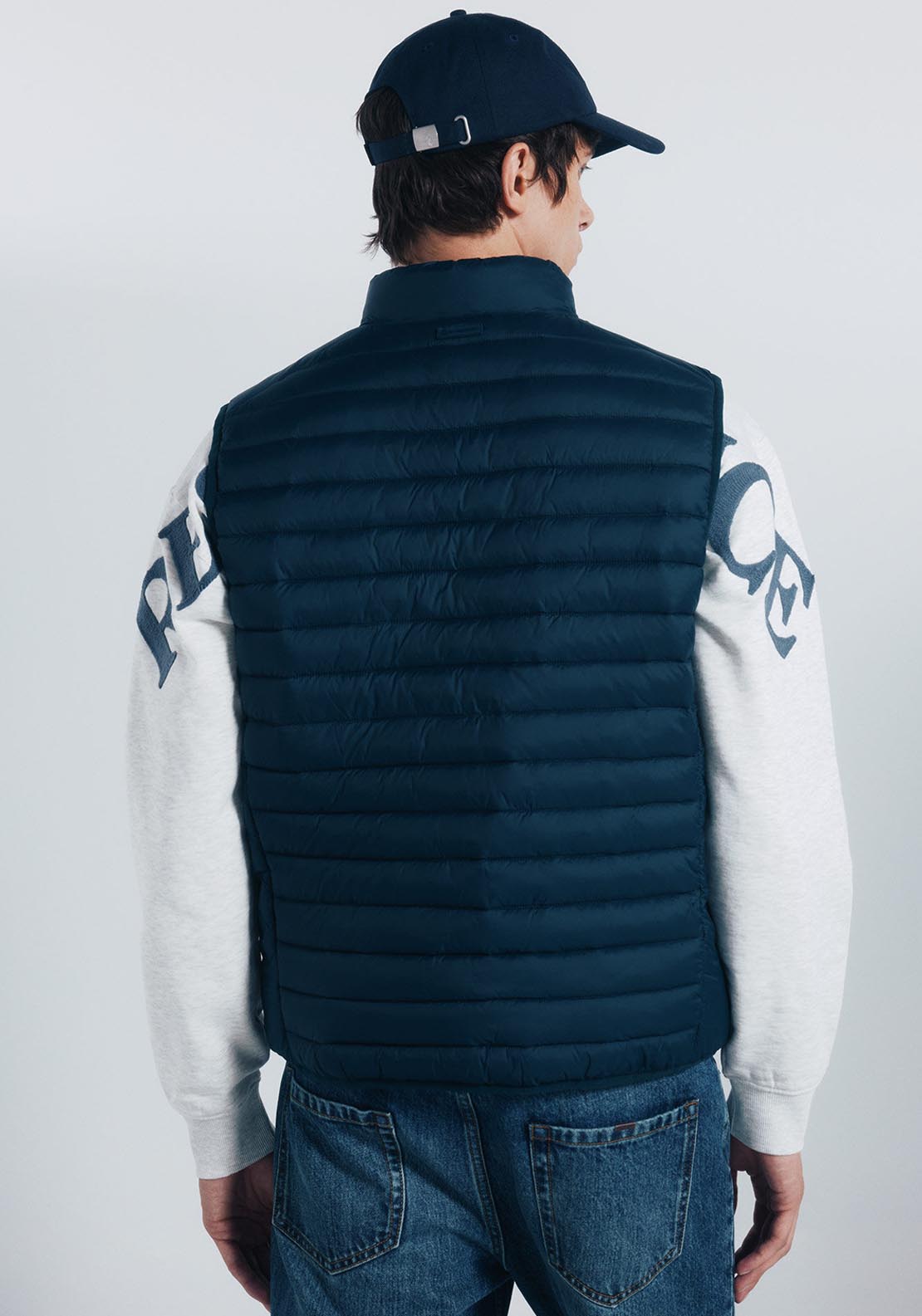 Quilted Gilet - Blue