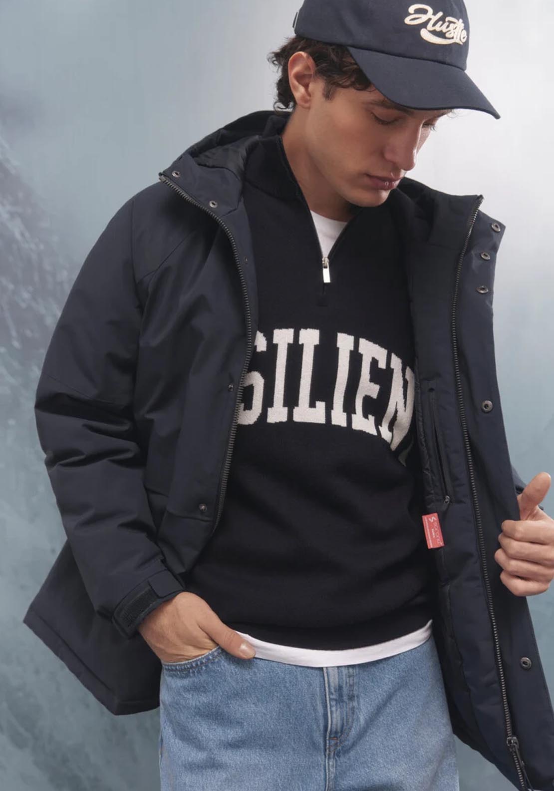 Springfield Thermal Padded Parka - Blue 5 Shaws Department Stores