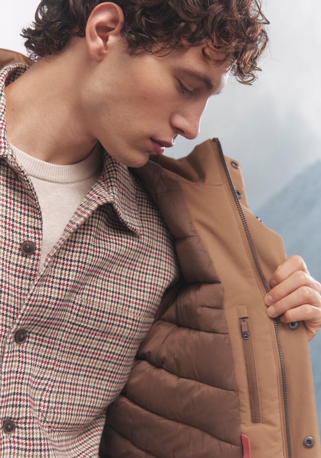 Springfield Thermal Padded Parka - Beige/camel 6 Shaws Department Stores