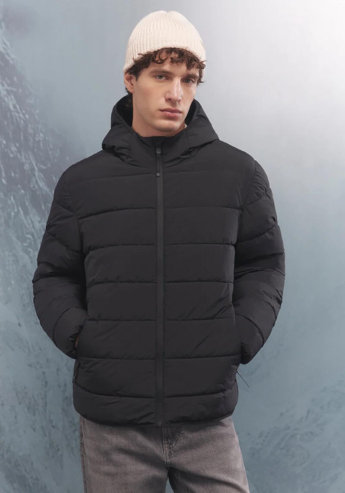 Springfield Thermal Puffer Jacket - Black 1 Shaws Department Stores