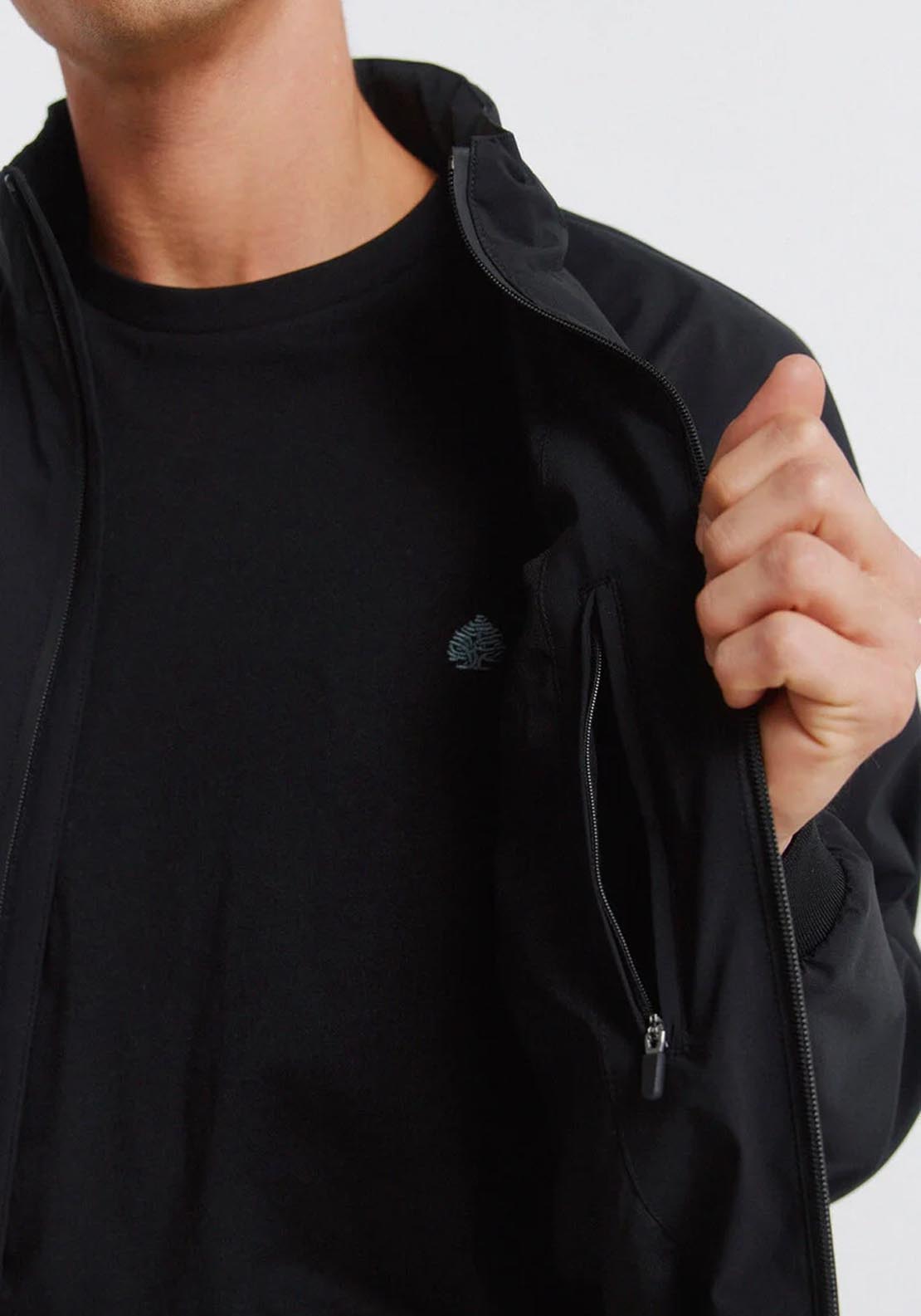 Springfield Technical Hooded Jacket - Black 5 Shaws Department Stores