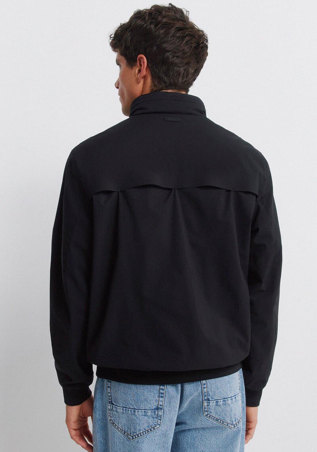 Springfield Technical Hooded Jacket - Black 2 Shaws Department Stores