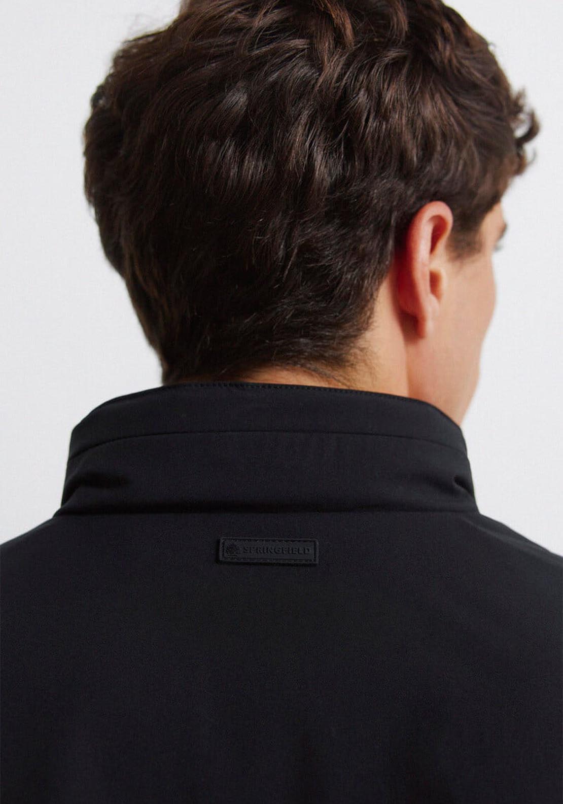 Springfield Technical Hooded Jacket - Black 4 Shaws Department Stores