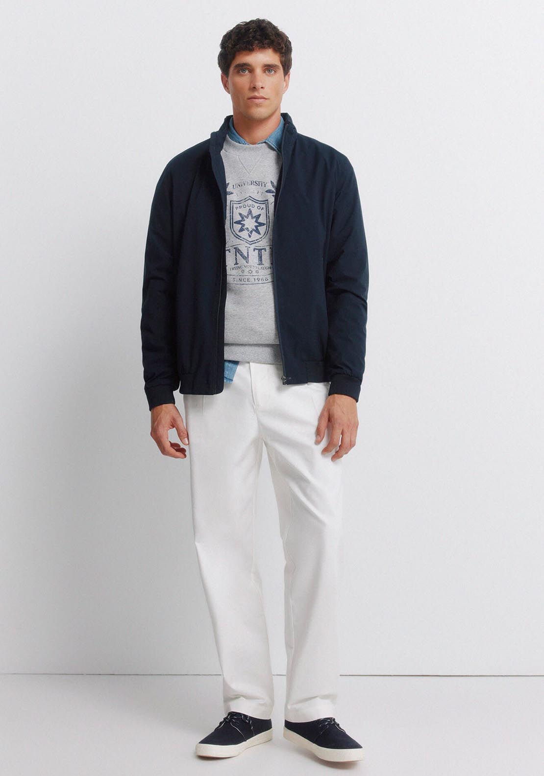 Springfield Technical Hooded Jacket - Blue 7 Shaws Department Stores