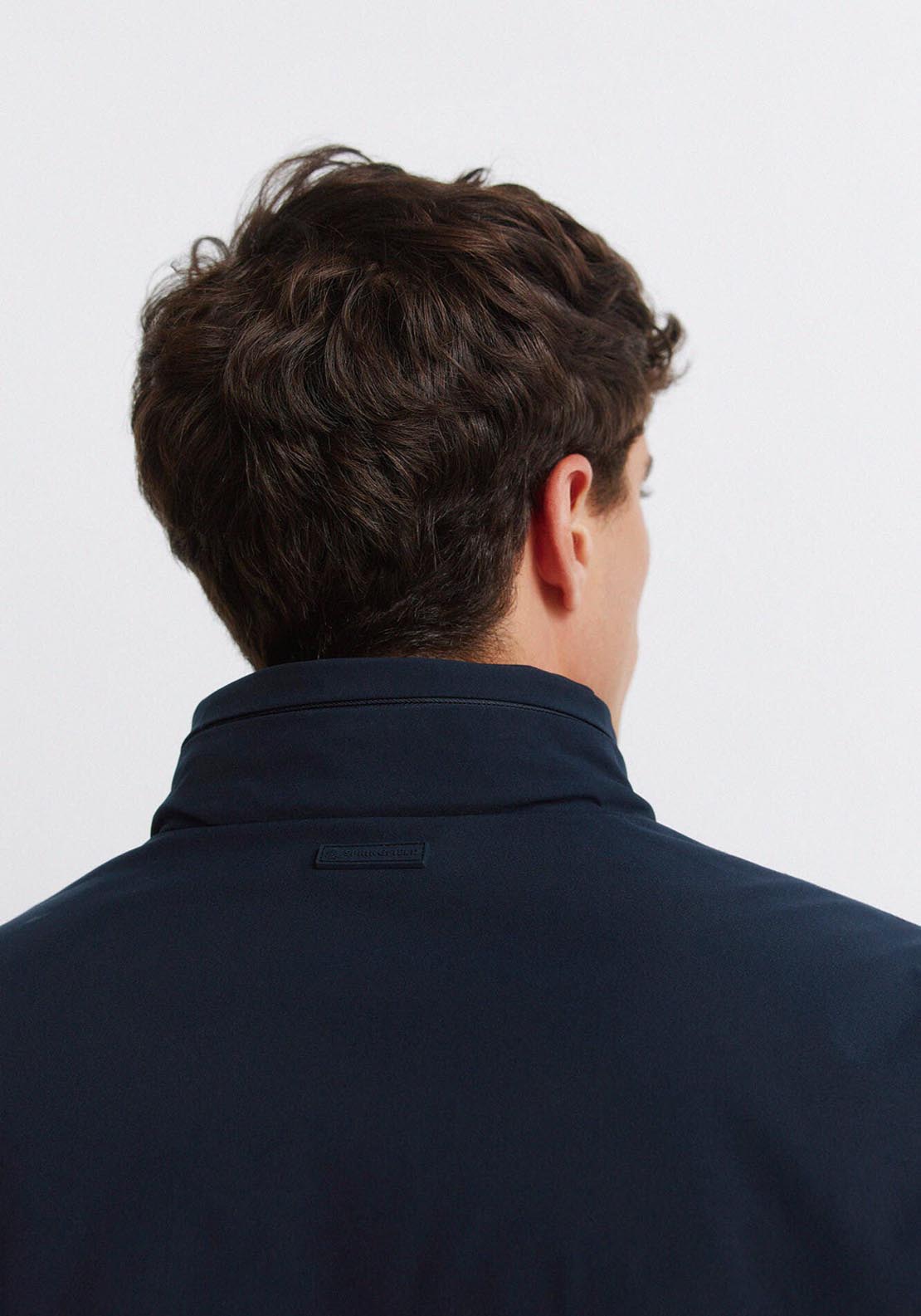 Springfield Technical Hooded Jacket - Blue 4 Shaws Department Stores
