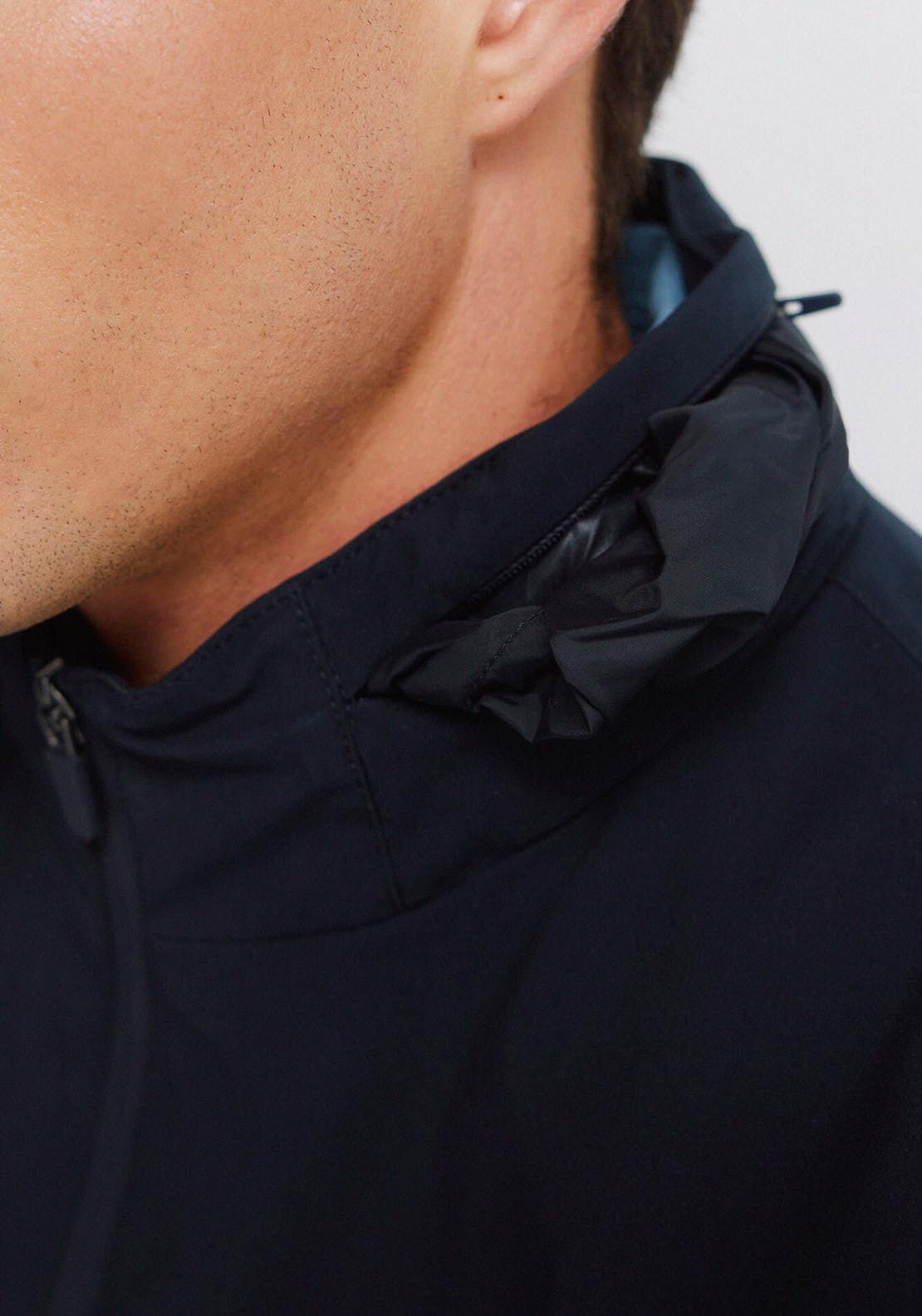 Springfield Technical Hooded Jacket - Blue 3 Shaws Department Stores