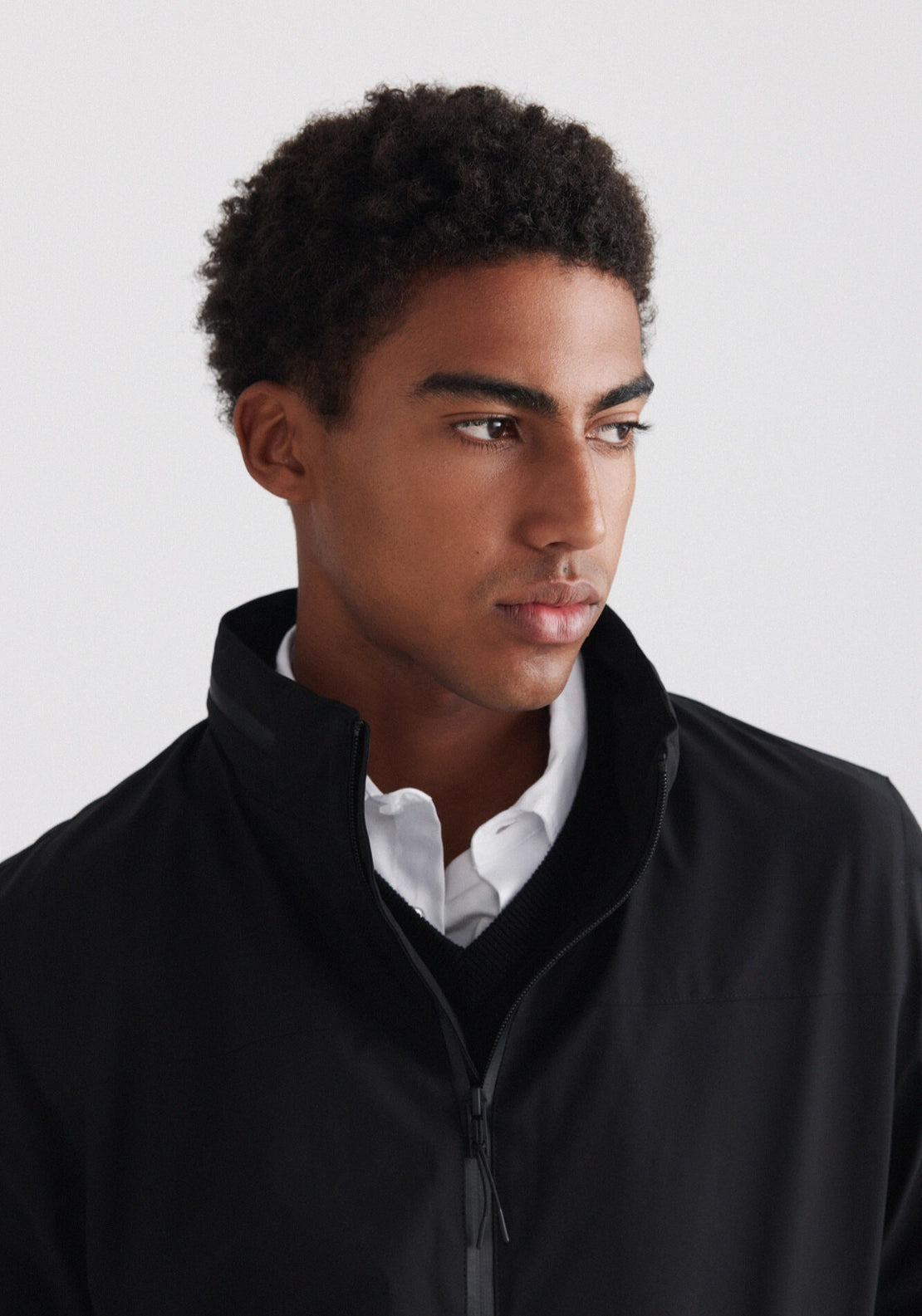 Light Tech Funnel Jacket - Black