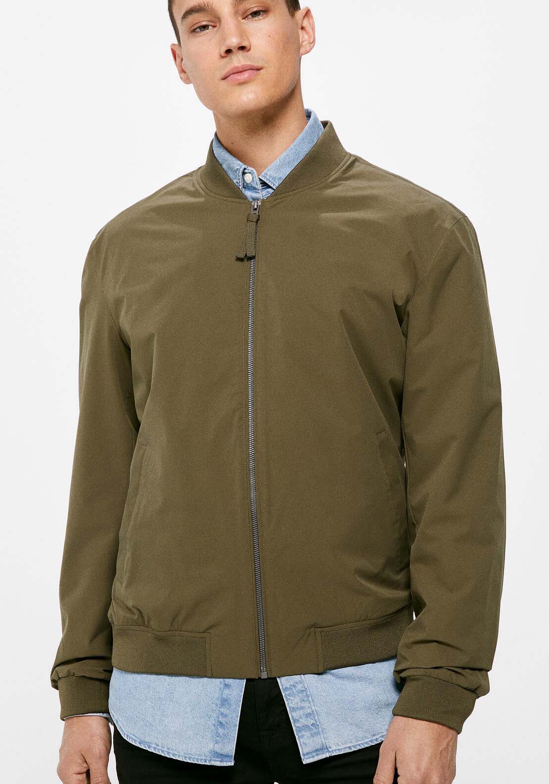 Springfield Technical bomber - Green 2 Shaws Department Stores