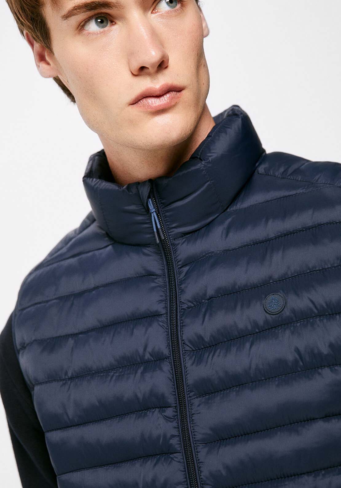 Springfield Quilted gilet - Blue 4 Shaws Department Stores