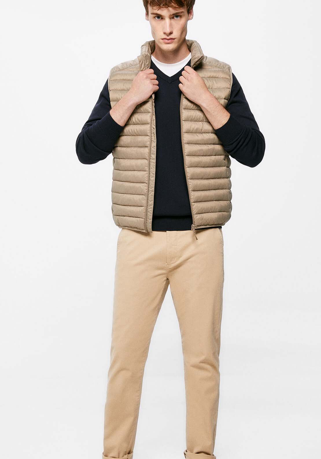 Springfield Quilted gilet - Sand 2 Shaws Department Stores