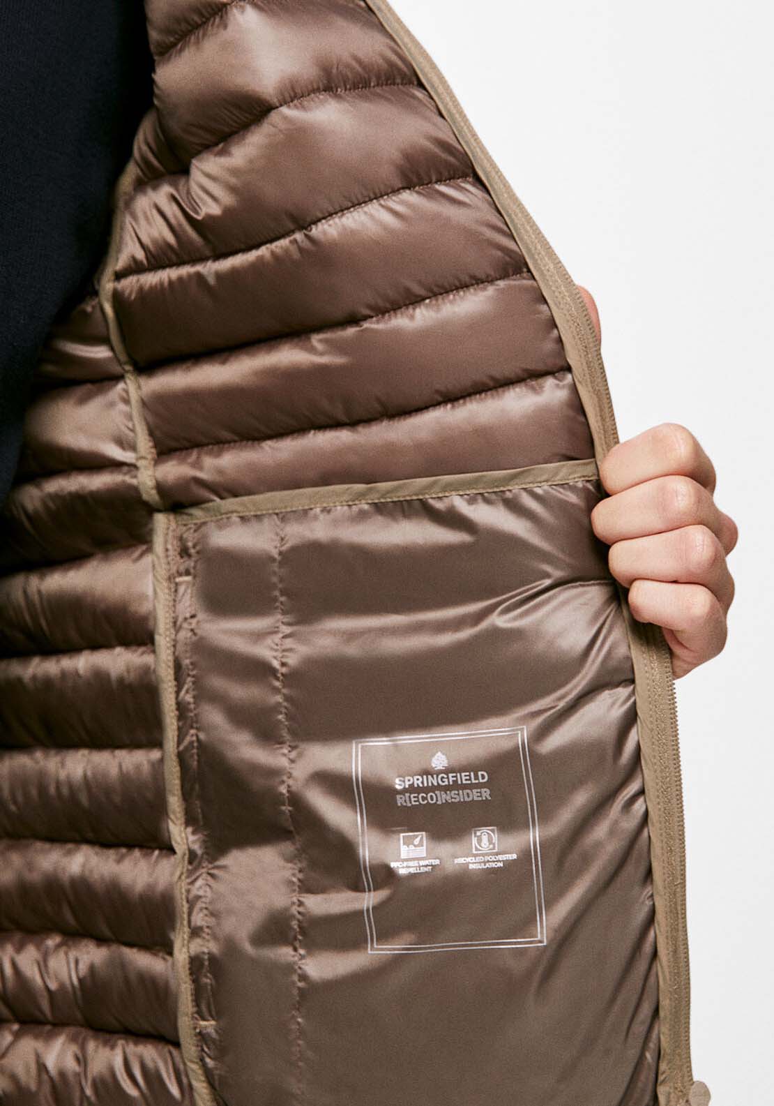 Springfield Quilted gilet - Sand 6 Shaws Department Stores