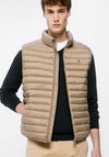 Quilted gilet - Sand