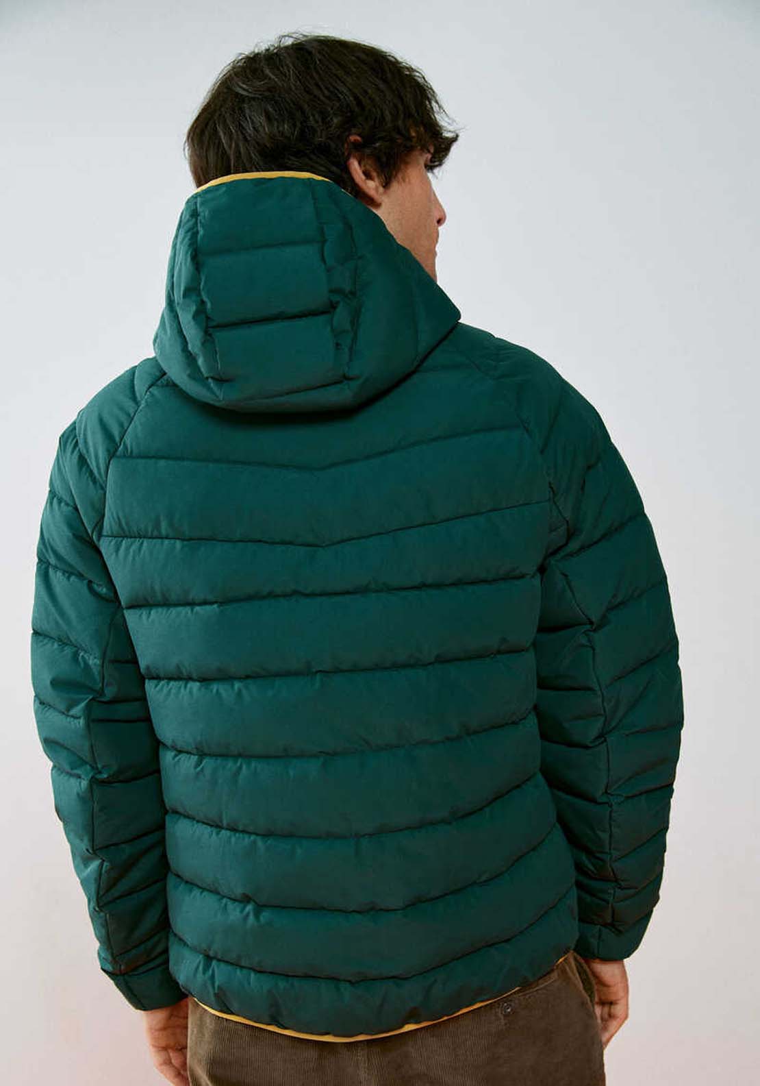 Springfield Padded thermal jacket-Teal - Blue 4 Shaws Department Stores