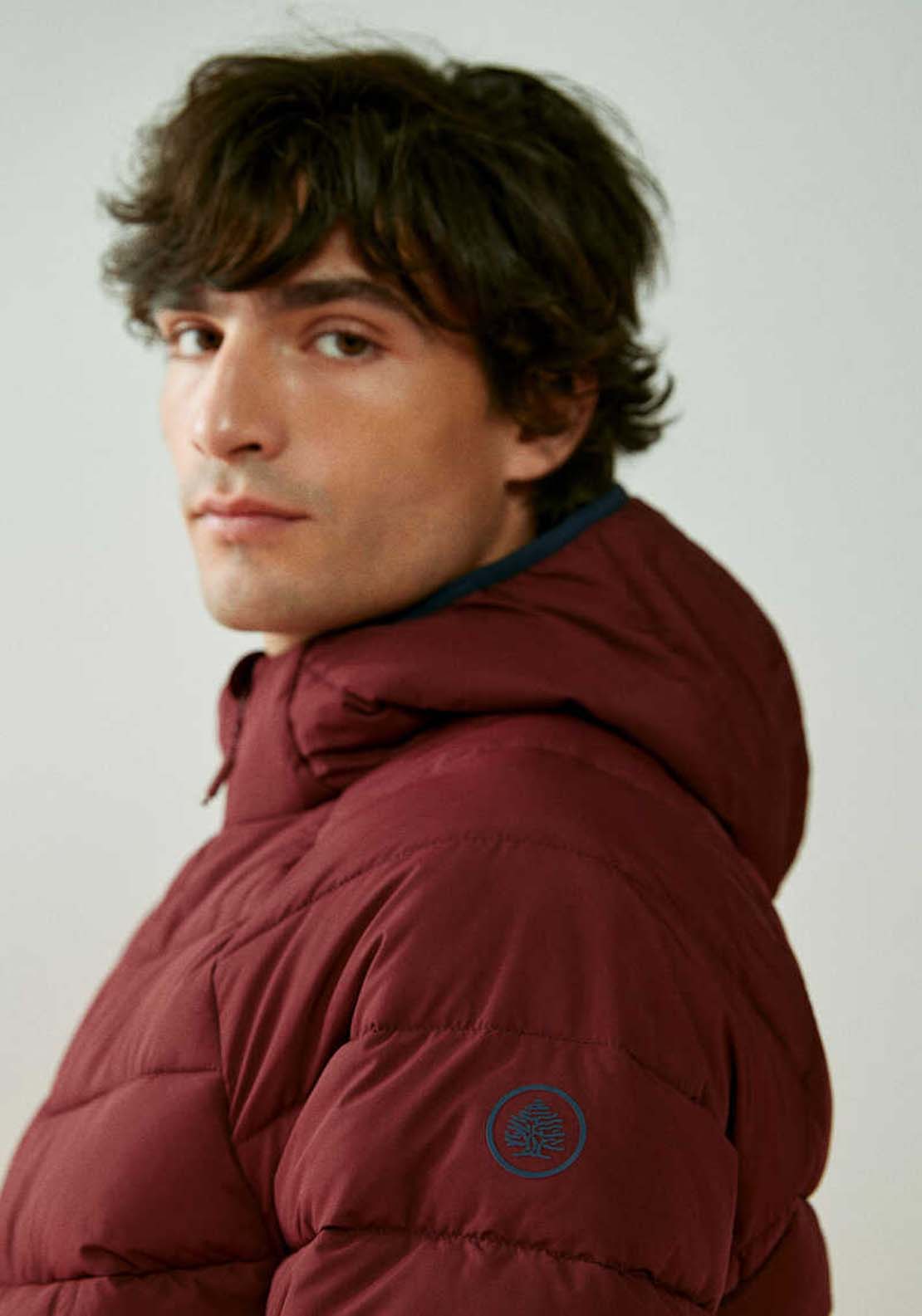 Springfield Padded thermal jacket - Wine 5 Shaws Department Stores