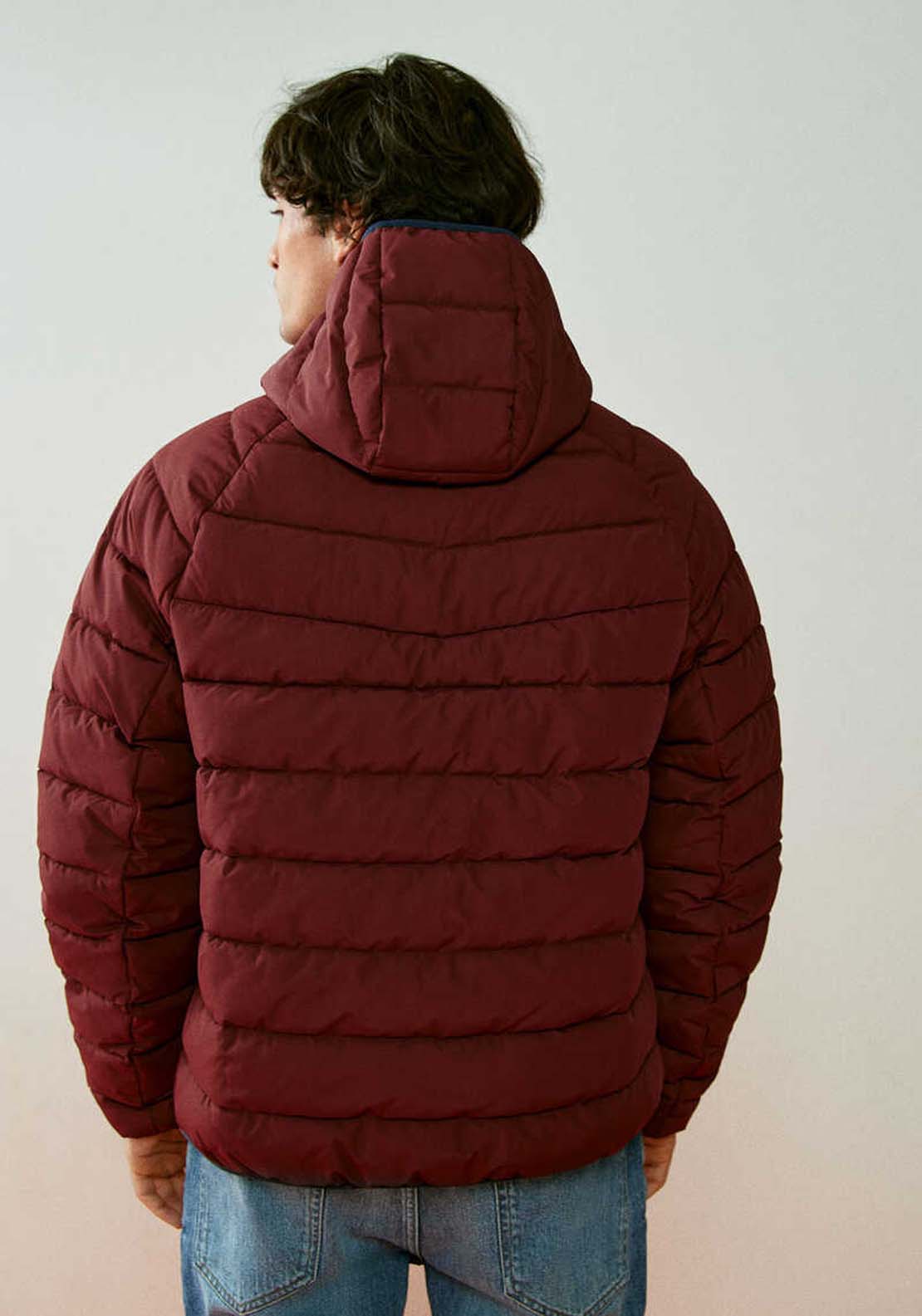 Springfield Padded thermal jacket - Wine 6 Shaws Department Stores